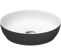 Duravit Sivida lavabo 40x40 cm circular sobre encimera blanco-gris/piedra 266000FI00