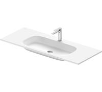 Duravit Sivida lavabo para muebles, 1 agujero para grifo, sin rebosadero, 1220x485mm, blanco seda mate, 2650033200