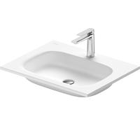 Duravit Sivida lavabo para muebles, 1 agujero para grifo, sin rebosadero, 620x485mm, blanco seda mate, 2650003200