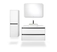 Duravit Sivida lavabos sobre encimera cuadrado, 400x400mm, sin agujero para grifo, sin rebosadero, 266001FG00, Color: Color interior verde pálido mate, color exterior blanco seda mate
