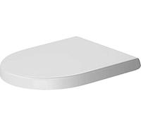 Duravit 69810000-00 wc-asiento sin cierre suave bisagras de acero inoxidable, blanco
