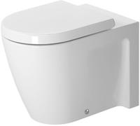 Duravit Starck 2, lavadora de WC independiente, salida horizontal, 21280900001, Color: Blanco con Wondergliss