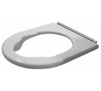 Anillo de asiento de WC Duravit Starck 3 Vital, bisagras de acero inoxidable, 0062610000