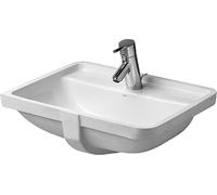 Lavabo empotrado Starck 3 49cm, 1 agujero para grifo, 0302490000, Color: Blanco