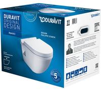 Duravit Starck 3 SET inodoro de pared incl. asiento de inodoro con descenso a...