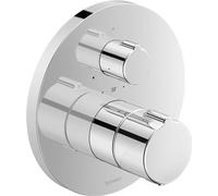Duravit Termostato de ducha Duravit C.1 UP, con AV, cromado redondo