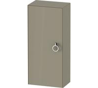 Duravit Tulip blanco armario de media altura, ancho 400 x fondo 240mm, 1 tope de puerta a la izquierda con tirador, WT1323LH2H2, Color: Gris piedra alto brillo