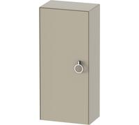 Duravit Tulip blanco armario de media altura, anchura 400 x fondo 240mm, 1 tope de puerta a la izquierda con tirador, WT1323L6060, Color: Seda topo laca mate