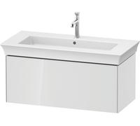 Duravit Tulip blanco, mueble de baño montado en la pared, anchura 984 x profundidad 458mm, con 1x extraíble, con tecnología de punta, WT424208585, Color: Laca blanca de alto brillo