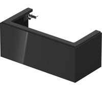 Duravit Tulip blanco, mueble de baño montado en la pared, anchura 984 x profundidad 458mm, con 1x extraíble, con tecnología de punta, WT42420H1H1, Color: Grafito alto brillo