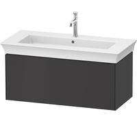 Duravit Tulip blanco, mueble de baño montado en la pared, anchura 984 x profundidad 458mm, con 1x extraíble, con tecnología de punta, WT424205858, Color: Raso grafito