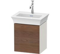 Duravit Tulip blanco, mueble de lavabo colgado en la pared, anchura 384 x fondo 298mm, con 1x tope de puerta a la derecha, con tecnología tip-on, WT4240R7739, Color: Cuerpo: blanco nórdico satinado, f