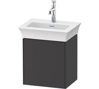 Duravit Tulip blanco, mueble de lavabo colgado en la pared, anchura 384 x fondo 298mm, con 1x tope de puerta a la derecha, con tecnología tip-on, WT4240R5858, Color: Raso grafito
