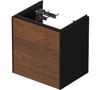 Duravit Tulip blanco, mueble de lavabo colgado en la pared, anchura 384 x fondo 298mm, con 1x tope de puerta a la izquierda, con tecnología tip-on, WT4240L7758, Color: Cuerpo: Acabado satinado de graf