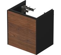 Duravit Tulip blanco, mueble de lavabo colgado en la pared, anchura 384 x fondo 298mm, con 1x tope de puerta a la derecha, con tecnología tip-on, WT4240R7758, Color: Cuerpo: Acabado satinado de grafit