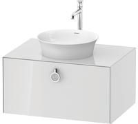 Duravit Tulip blanco, mueble de pared, anchura 800 x fondo 550mm, con 1x extraíble, con tirador, WT498008585, Color: Laca blanca de alto brillo