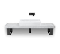 Duravit Tulum lavabo mezclador, oculto, proyección 171mm, TU1070004, TU1070004046, Color: Negro Mate