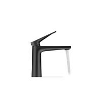 Duravit Tulum mezclador de lavabo M FreshStart, sin juego de desagüe, 135mm de proyección, TU1021002046, Color: Negro Mate