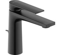 Duravit Tulum Mezclador monomando de lavabo M FreshStart, 135 mm de proyección, con juego de desagüe y juego de desagüe, TU1021001046, Color: Negro Mate