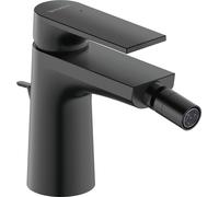 Duravit Tulum mezclador para bidé, con juego de desagüe, proyección 126mm, TU2400001046, Color: Negro Mate