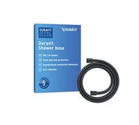Duravit Universal Manguera de ducha, Flexo de ducha 1,60 m con protección antitorsión, a prueba de dobleces, negro mate