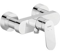 Duravit Wave mezclador monomando visto para ducha, proyección 78 mm, WA4230000010, Color: Cromo alto brillo