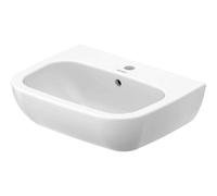 Lavabo Duravit D-Code, con agujero para grifo, con rebosadero, 600x460x175mm, blanco brillo intenso, 2310600000
