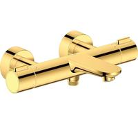 Duravit Wave grifo de bañera y ducha a pared con termostato oro WA5220000034