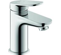 Duravit Wave Mezclador monomando de lavabo, 95 mm de saliente, sin desagüe automático, WA1010002010, Color: Cromo alto brillo