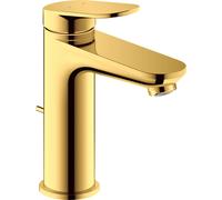 Duravit Wave - Grifo para lavabo (tamaño mediano, altura de caño 111 mm), color dorado pulido