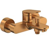Duravit Wave mezclador monomando visto para bañera, 178 mm de proyección, WA5230000004, Color: bronce cepillado