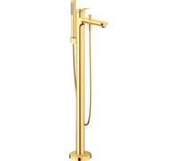 Duravit Wave mezclador monomando de suelo para bañera, proyección 225 mm, WA5250000034, Color: Oro pulido