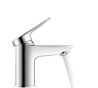 Duravit Wave Mezclador monomando de lavabo, 95 mm de proyección, sin juego de desagüe, WA1010002010, Color: Cromo alto brillo