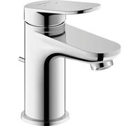 Duravit Wave Mezclador monomando de lavabo, 95 mm de saliente, con desagüe automático, WA1010001004, Color: bronce cepillado
