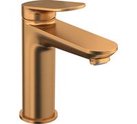 Duravit Wave Mezclador monomando de lavabo, proyección 122 mm, sin juego de desagüe, WA1020002004, Color: bronce cepillado