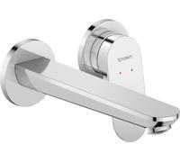 Duravit Wave Mezclador monomando de lavabo, proyección 202 mm, sin juego de desagüe, WA1070004010, Color: Cromo alto brillo