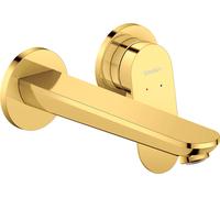 Duravit Wave Mezclador monomando de lavabo, proyección 202 mm, sin desagüe automático, WA1070004034, Color: Oro pulido