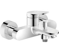 Duravit Wave mezclador monomando visto para bañera, 178 mm de proyección, WA5230000010, Color: Cromo alto brillo