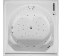 Duravit Whirlpool Quadrat Blue Moon 1400x1400mm, versión empotrada o para
