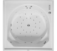 Duravit Whirlpool Quadrat Blue Moon 1400x1400mm, versión empotrada o para