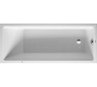 Duravit Whirlpool Vero Air 1700x750mm versión integrada con un respaldo inclinado, marco, desagüe y rebosadero, Airsystem, 760412000AS0000