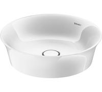 Duravit White Tulip lavabo 43x43 cm circular sobre encimera blanco 2362430079