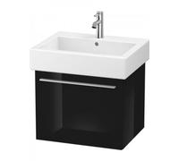 Duravit X-Large Módulo mural 6044, 1 cajón, 550mm, para Vero, XL604404040, Color: Laca negra de alto brillo