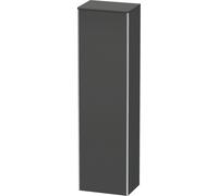 Duravit XSquare armario alto, 1 puerta, bisagra izquierda, 4 estantes de cristal, 500x1776x356mm, XS1313L4949, Color: Grafito Mate Decoración