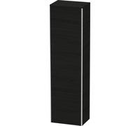 Duravit XSquare armario alto, 1 puerta, bisagra izquierda, 4 estantes de cristal, 500x1776x356mm, XS1313L1616, Color: Decoración roble negro