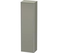 Duravit XSquare armario alto, 1 puerta, bisagra izquierda, 4 estantes de cristal, 500x1776x356mm, XS1313L9292, Color: Gris piedra Seda Barniz mate