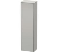 Duravit XSquare armario alto, 1 puerta, bisagra izquierda, 4 estantes de cristal, 500x1776x356mm, XS1313L0707, Color: Gris hormigón mate