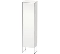 Duravit XSquare armario alto, 1 puerta, bisagra izquierda, 4 estantes de cristal, 500x2016x356mm, XS1314L3636, Color: Blanco seda lacado mate