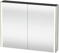 Duravit XSquare armario con espejo con iluminación LED, 1000x800x155mm, XS7113039390000, Color: Nórdico Seda blanca laca mate