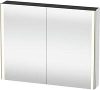 Duravit XSquare armario con espejo con iluminación LED, 1000x800x155mm, XS7113084840000, Color: Decoración blanco supermate